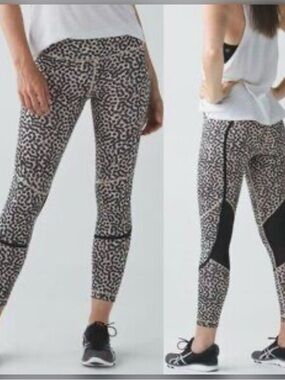 Lululemon High Times Leggings in “Ace Spot Grain” Print